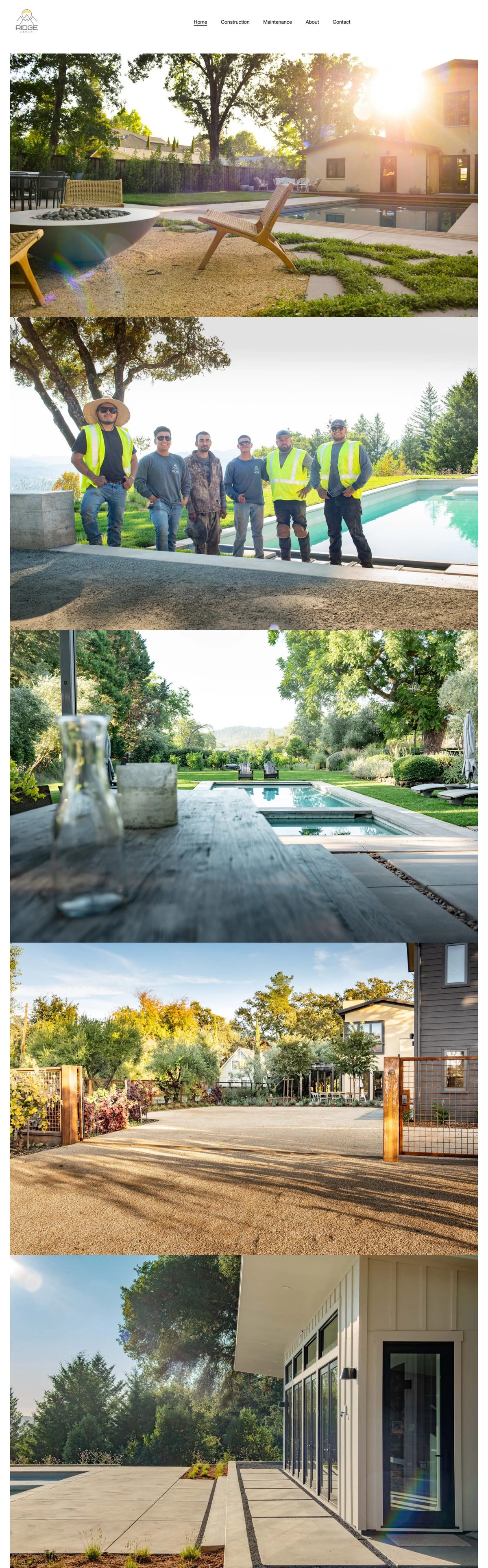 ridge-landscape.com website built by Cessna Marketing